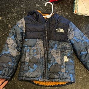 The northface reversible winter jacket with Teddy fleece
